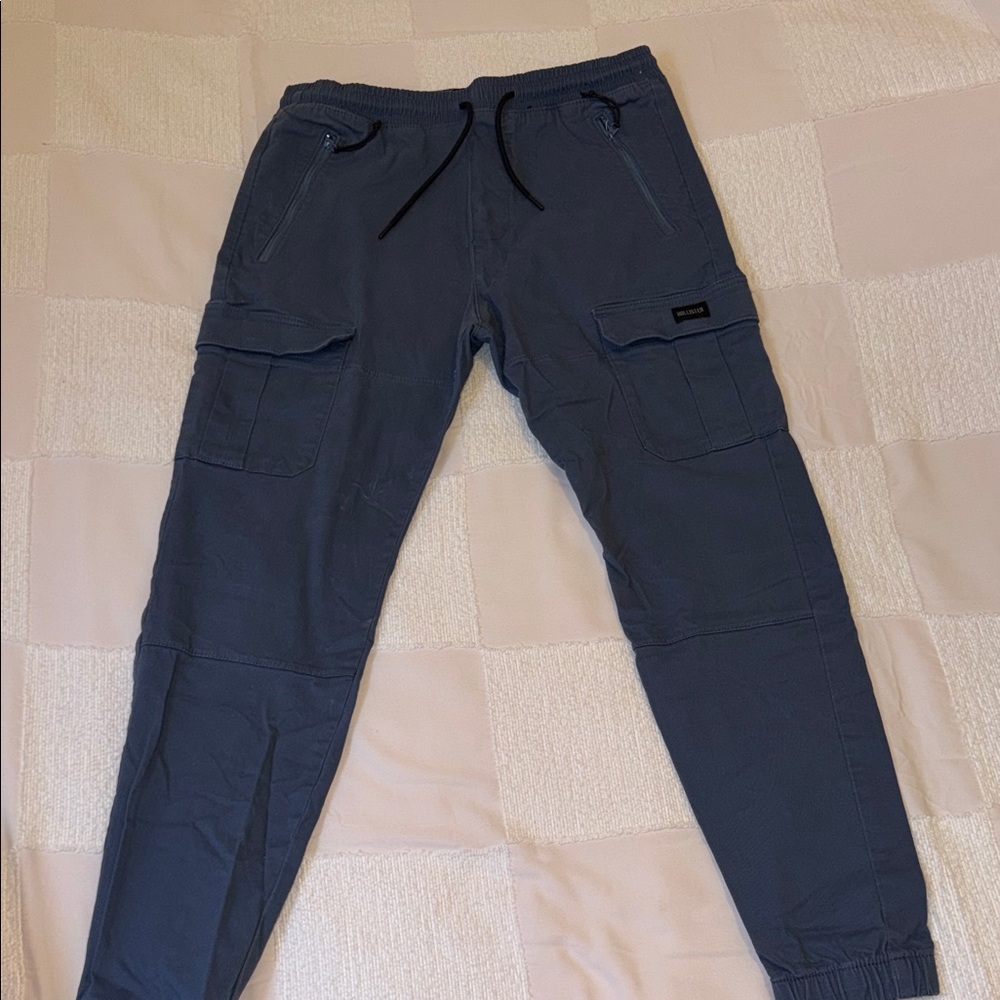 Hollister Men's Cargo Joggers - Navy